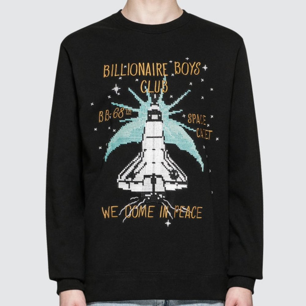 BILLIONAIRE BOYS CLUB "Shuttle' Graphic Sweatshirt